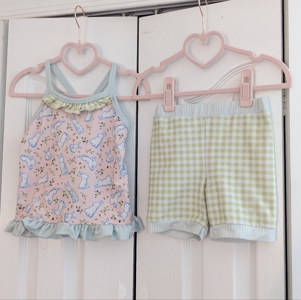 Sweet honey Easter bunny outfit set 6 year old girl